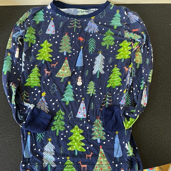 Little Sleepies Blue and Green Pajama Top - Picture 1 of 2